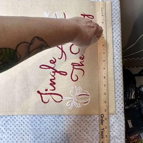 Better Homes Table Runner Beige Red Neutral Christmas Jingle All The Way Decor - Picture 7 of 7